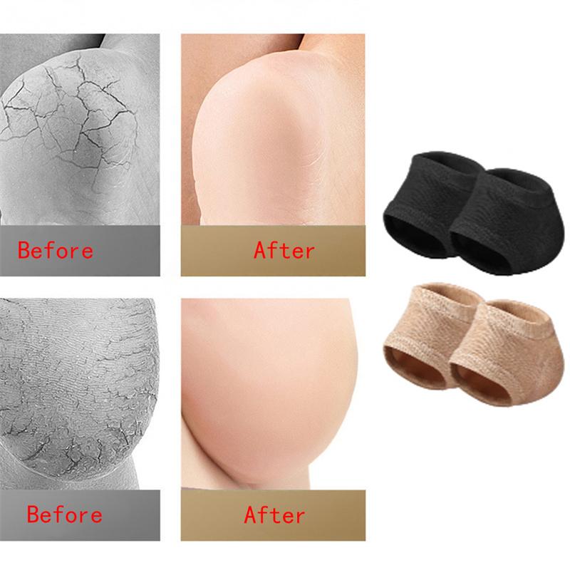 Gel-Fersensocken für Fußfeuchtigkeitspflege, Schutzhülle, Linderung von Plantarfasziitis, Schmerzkissen, Füße, Anti-Riss-Einlagen, Abdeckung