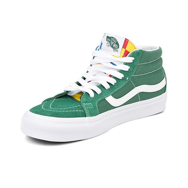 Vans Sk8 Leichte Wraparound Mid-Top Skate Schuhe Unisex Sneaker Weiß Grün VN0A391FTOY