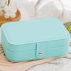 PU Leather Jewelry Box, Multi-Layer Organizer, Compact Lightweight Protective Jewelry Holder, for Rings Earrings Bracelets