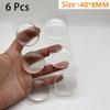 1/6Pcs Clear Soft Silicone Wall Protector Door Handle Bumper Self-adhesive Door Stopper Muffler Collision Cushion Protective Pad