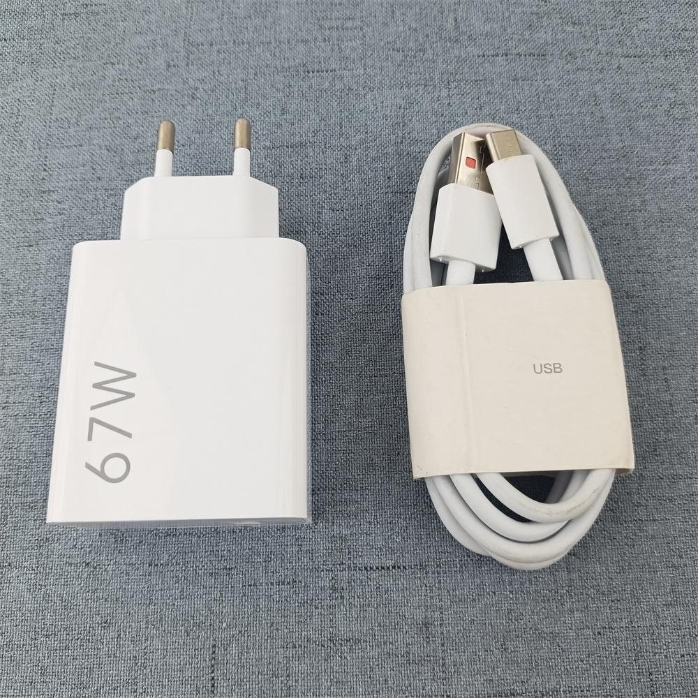 For Xiaomi Charger 67W Turbo Fast Charge EU Hypercharge Adapter 6A 1M/1.5/2 M Type C Cable For Redmi Note 14S 13 Pro Mi 14T 15T