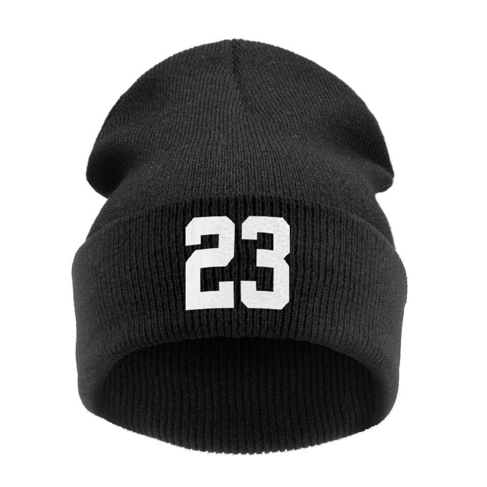 European and American New 23 Knitted hat  Street dance beanie Beanie winter hat