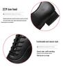 Men's Black & White Shiny Leather Low Heel Modern Dance Shoes with Soft or Fur Sole