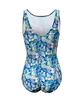 Akuatika Women'S Mid-Cut Indoor Swimsuit Aqa1660 General Use Goggles Pouch Nose Clip 7-Piece Set
