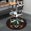 1pc Feline Flame Office Round Area Rug, Indoor Mat Suitable For Office, Under Office Chairs Bedroom Living Room Home Decor, Room Deco