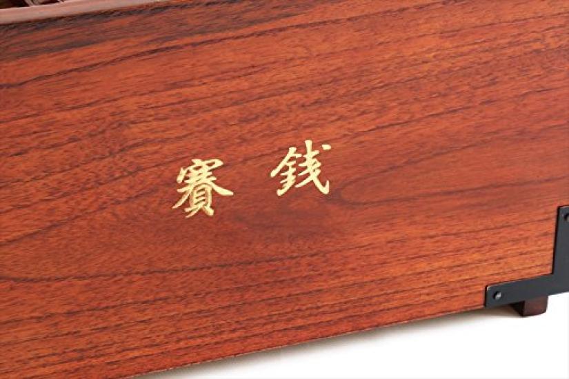 Yamako Good Luck Offering Box Premium Wood Grain Size Height 13 X Width 23 X Depth Money Box Shinto Shrine Purification (Large) Approx. (cm) 13.2