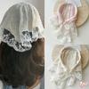 1 Stück Damen Stoff Netz Spitze Dreieck Kopftuch Stirnband Ins Pastorale Stil Haarergänzungen Verkleidungszubehör Sommer Süße Kopfbedeckung