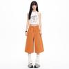 American Orange Cropped High-Waisted Wide-Leg Jeans for Women - Spring/Summer 2026 Collection