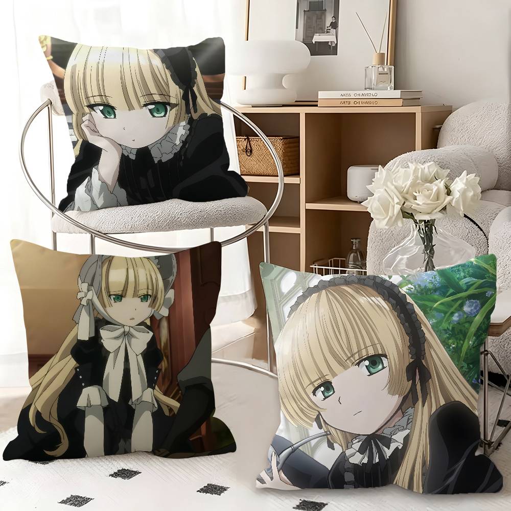 1pc Victorique De Blois Anime Characters Pillow Case Fashion Square Pillowcase Bedroom Sofa Room Ins Decoration Leisure
