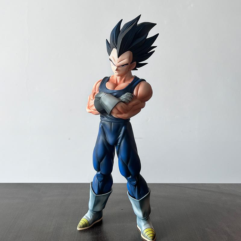 Toys Model New Dragon Ball Z Majin Vegeta Figure Replace Head Vegeta Super Saiyan Action Figures 27cm/10.63inch Collection Gifts