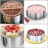 Cake Baking Tool 6~12inch Cake Mold Ring Adjustable Stainless Steel Transparent Mousse Collars Household Kitchen Supplies TMZ