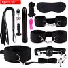 Plush Suit Whip Mask Handcuffs Vibrator Bundled Binding Sexy Toy Set Game Kit