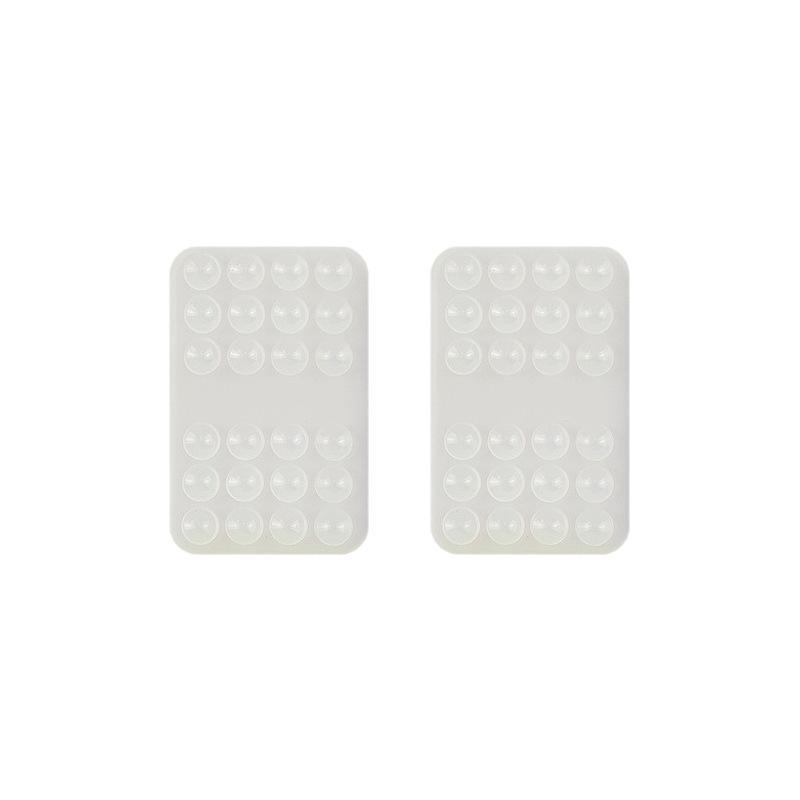 Multicolor Double Sided Silicone Suction Cup Pad Strong Adhesive Grip Reusable Washable Mat for Phone Car Desktop