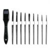 Black Swan Watercolor Paintbrush Complete Set of Professional Imitation Gray Mouse Hair Animal Brush Pointed Drawing Line Pen