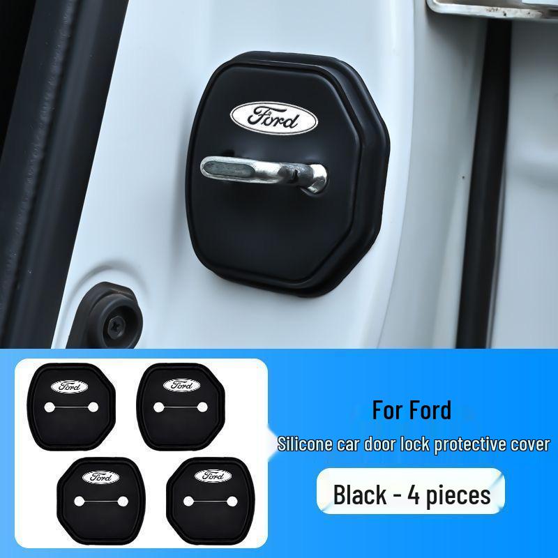 Ford Taurus Door Lock Cover & Shock Absorbing Sleeve 2015-2019 Ford Taurus Full Set 4 Pieces Silicone