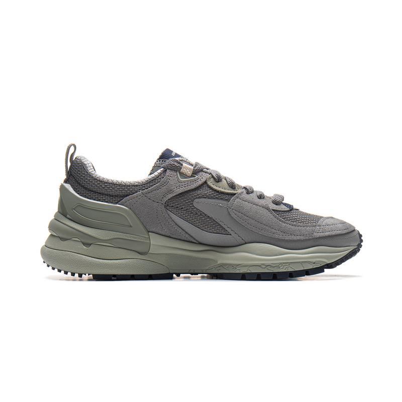 Li Ning CF Origin V4 Sports Comfortable Wear-Resistant Breathable Low-Top Casual Shoes Men sneaker Gray AGLU283-2