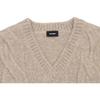 WE11DONE V-Neck Cable Knit Sleeveless Vest Unisex vests Camel WD-KV8-20-090-U-BG