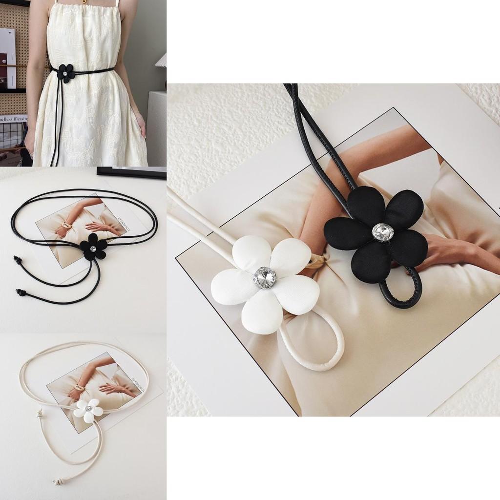 Elegant Floral Patterned Pu Leather Waist Belt For Women Soft And Versatile Fashion Accessory
