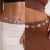 Fashion Retro Oval Craved Metal Waist Chain For Women Bohemia Style Exquisite Belt For Skirts And Jeans Body Jewelry Gifts