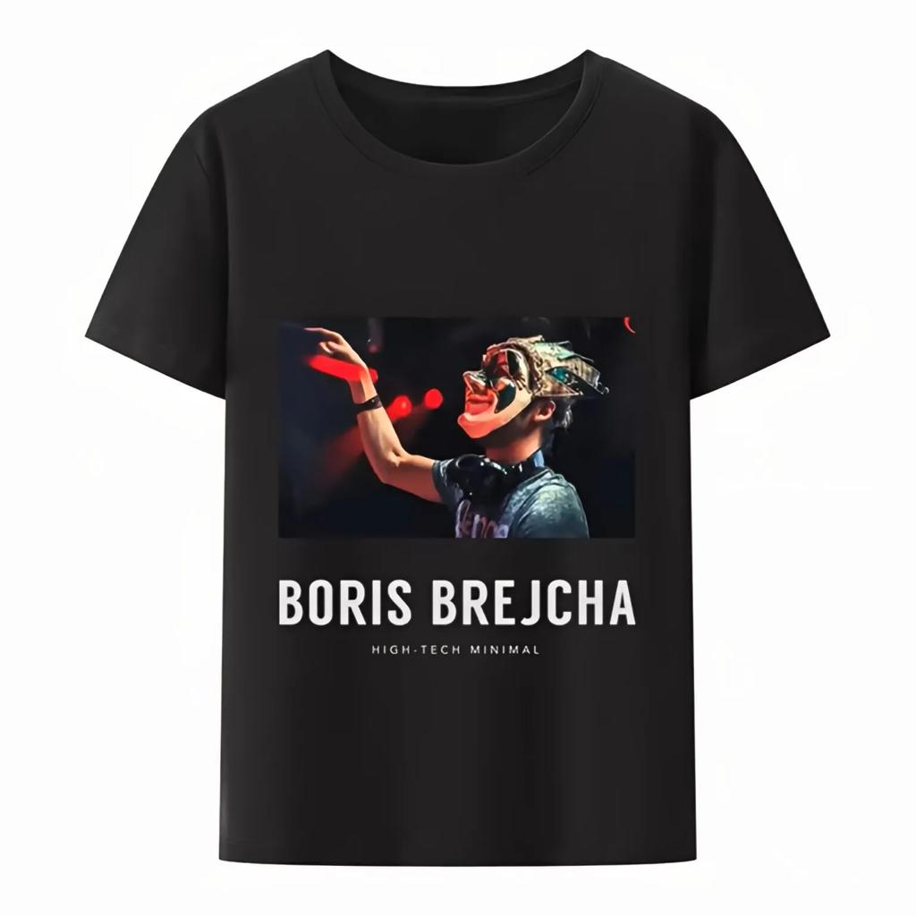 Casual Boris Brejcha Dj Mask Tshirt Cool Short Men Women Tee Shirt Male Hip-hop Summer Fashion Hipster Sleeve Top