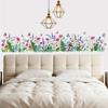 Fresh And Elegant Plant-themed Green Leaves, Flowers, And Butterflies Decorative Wall Stickers For Bedroom Bedside Tables And Cabinets.