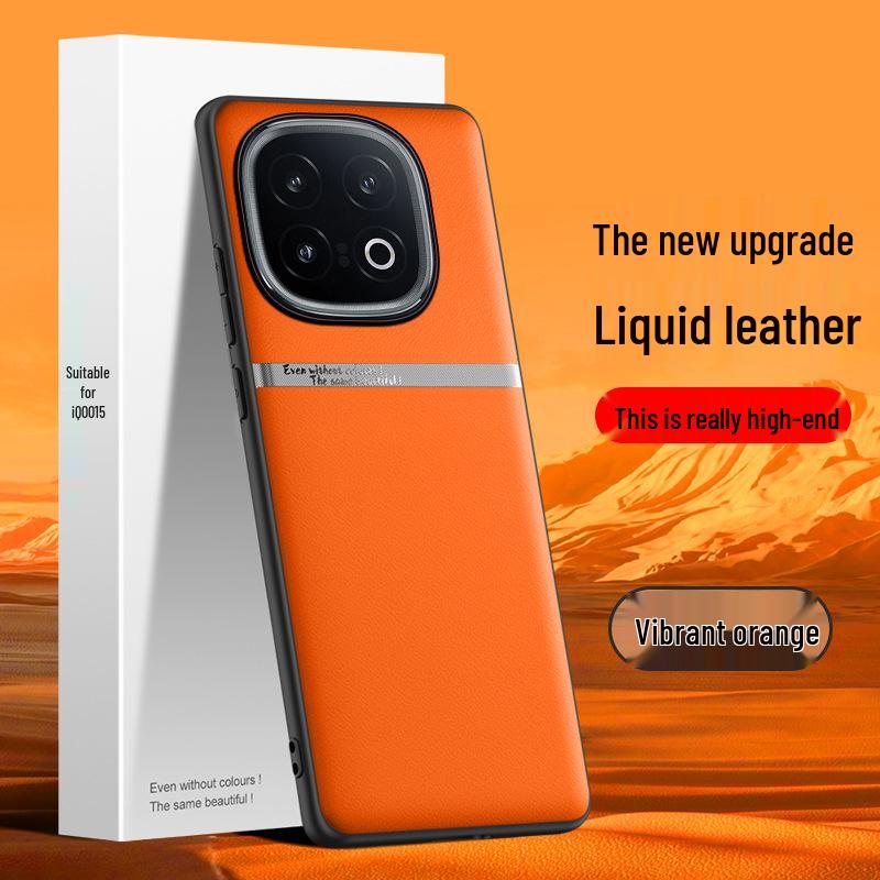 Liquid Leather TPU Case for iQOO15: Full Coverage, Precise Cutouts, Anti-Fall, Anti-Fouling, Luxurious Design