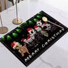 Halloween Linen Placemat Table Coffee Mat Orange Black Jack-o'-lantern Bat Plaid Pumpkin Gnome Happy Halloween Decorative