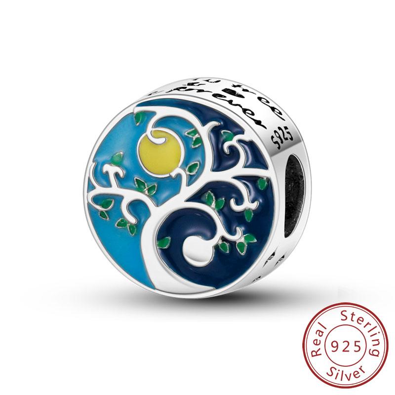 Charm Pendant Copper Tree Of Life Love Happy Family Charm Bead Fit Original Bracelet Necklace Diy Jewelry For Women