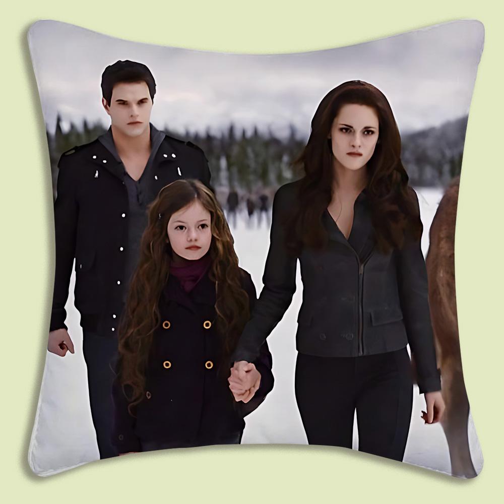 La Saga di Twilight Edward Cullen Copricuscini Moderni Cartoni Animati Divano Decorativo Casa Stampa Double-Sided Peluche Corto Cuscino Carino