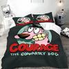 Cartoon C-Courage The Cowardly Dog Duvet Cover Pillowcase Bedding Set Children Bedroom Decoration Gift Single Double Large Size