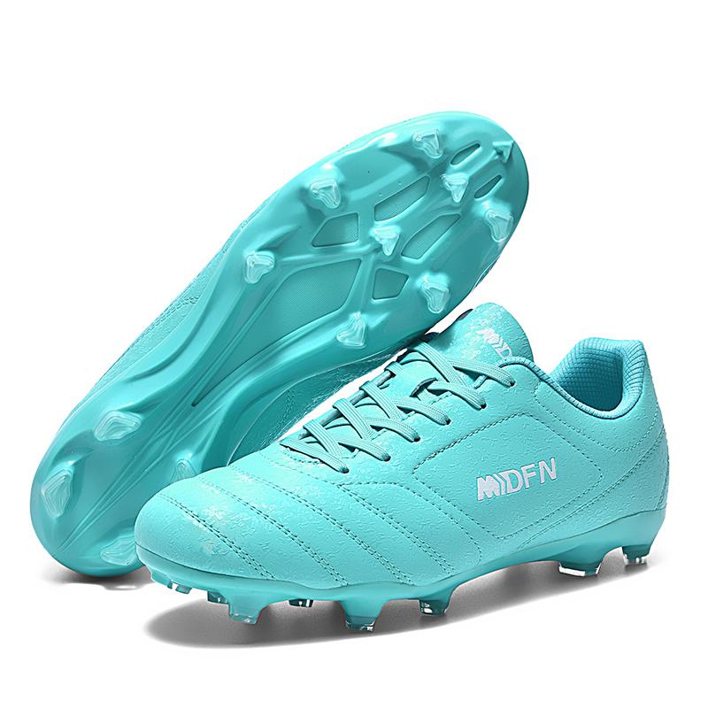 

Мужские/женские футбольные бутсы Молодежные тренировочные бутсы с искусственной травой Длинные ногти Сетка из микрофибры TF Дышащие футбольные бутсы Детские футбольные бутсы 46 зелёный