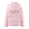 Womens Casual Loose Stand Collar Hooded Cotton Coat Winter Fashion Outerwear