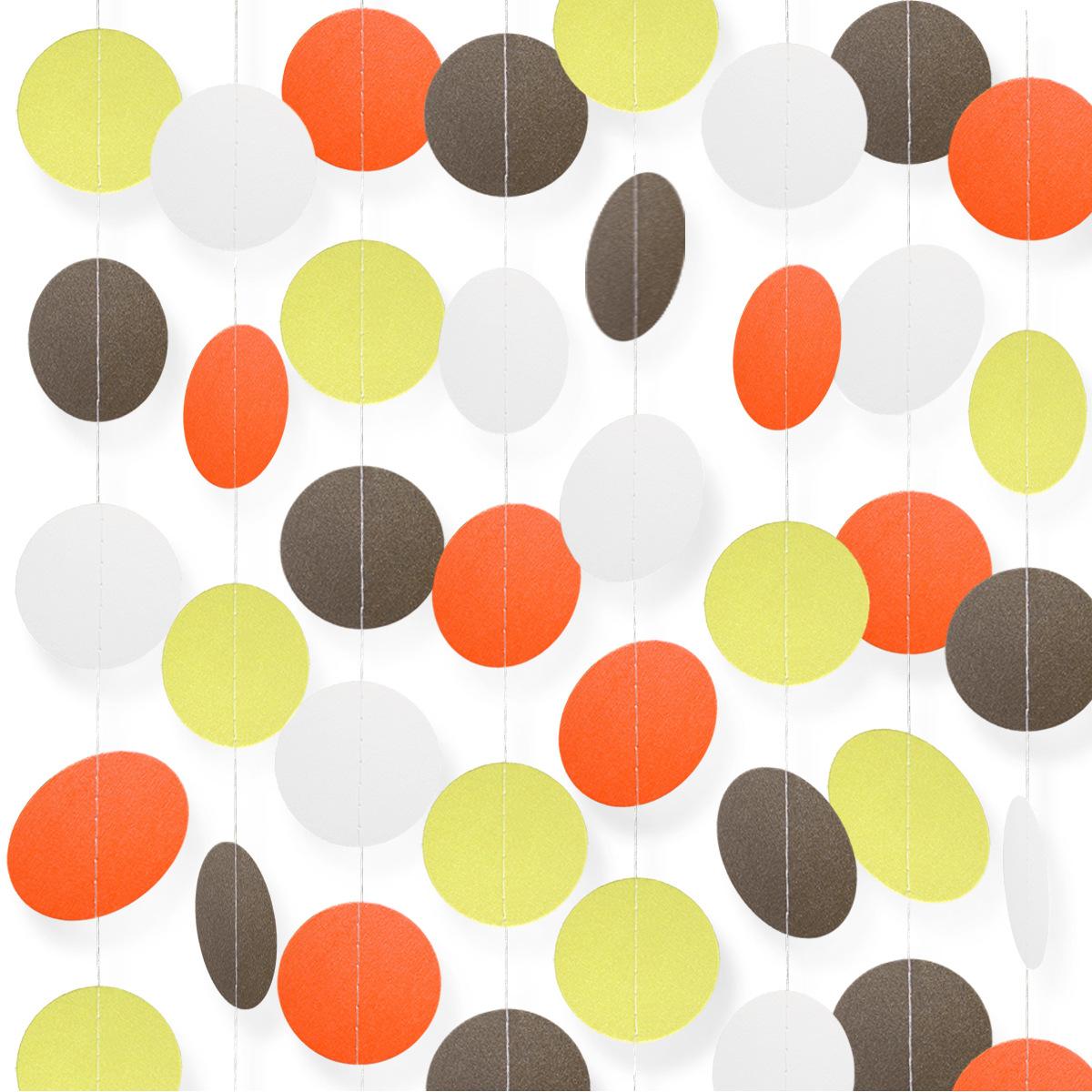 

Thanksgiving Theme Party Decoration Orange Pentagram Disc Sewing Line Latte Thanksgiving disc latte