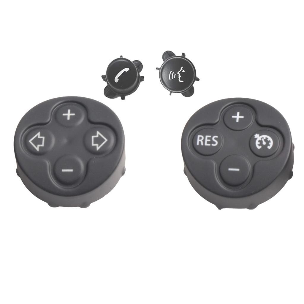 Multifunction Cruise Button Cover for Mini Steering Wheel Fits Models R55 R56 R57 R58 R59 R60 and R61 Pack of 4