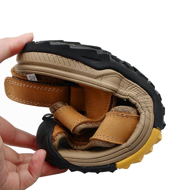 Summer men's sandals Leather slippers casual sports fashion non-slip men's travel shoes Outdoor beach shoes new 2024 large size