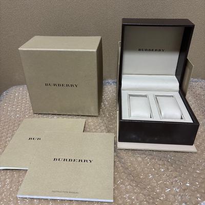 Used BURBERRY Rare Pair Watch Cosmetic Box