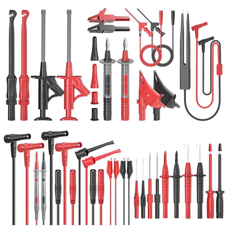 

Professional Multimeter Test Leads Set With Replaceable Probes Alligator Clip Test Tweezer For Electrical Measurements 1