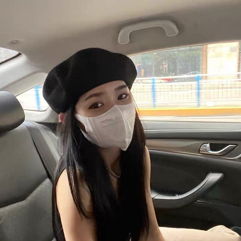 Wool Beret for Ladies Korean Style Autumn and Winter Warm  Thin and Breathable  Japanese Painter's Hat  Octagonal Hat
