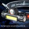 Outdoor Headlights With Long Battery Life And Strong Light Led Night Fishing Charging Head Mounted Magnetic Flashlight 1/2Pcs