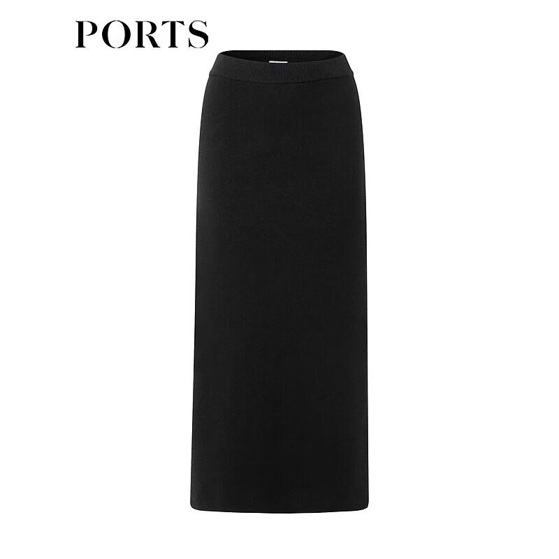 PORTS Women's Wool Cashmere Blend Midi Skirt