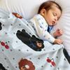 Black Bear Donuts Ultra Soft Sherpa Fleece Blanket Fluffy Warm Halloween Cozy Throw For Sofa Couch Bedroom Gift All Season