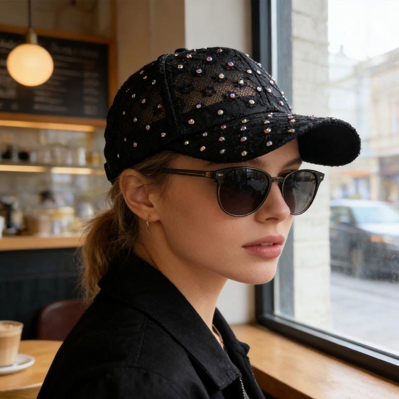 Stylish Floral Baseball Cap For Women And Men With Adjustable Strap Sun Protection Polyester Fabric Outdoor Caps