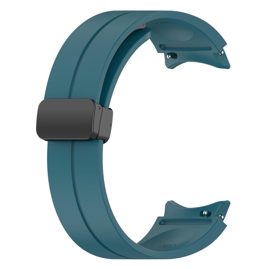 Silicone Strap with Folding Magnetic Buckle for Samsung Watch 4/5/6/Pro - In Stock
