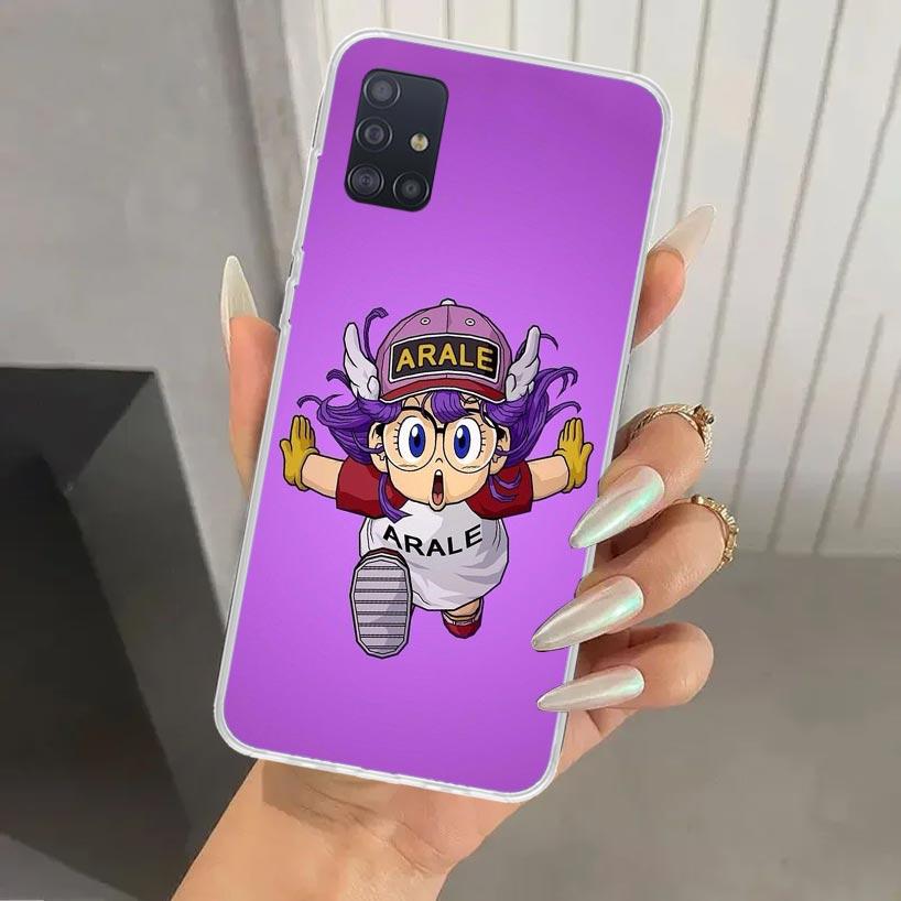 Dr Slump Arale Anime Phone Case for Samsung Galaxy A52 A32 A22 A12 A02S A50S A30S A10S Note 20 Ultra 10 Plus S10 A31 A20 A71 A72