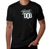 Best Dog Hand Lettering With Arrow Pointing To Heel Position Tshirt Minimalist Casual Short Sleeve Top Tshirt