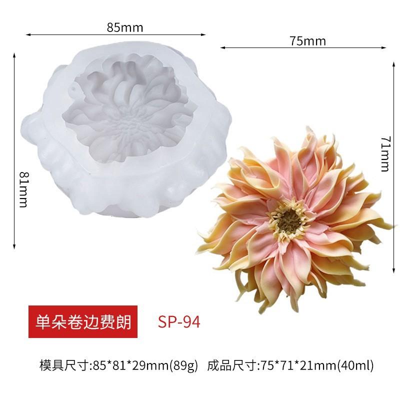 Fiesta Flower Silicone Mould Handmade Fiesta Flower Decoration Chocolate Cake Baking Supplies DIY Cookie Candy Making Mold