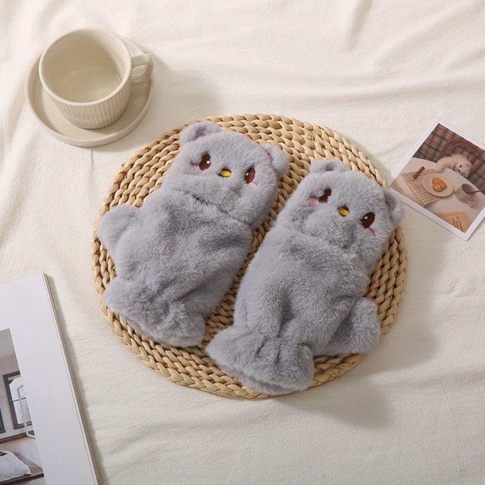 Plush Women Winter Gloves Soft Bear Gloves Fashion Animal Gloves  Cosplay