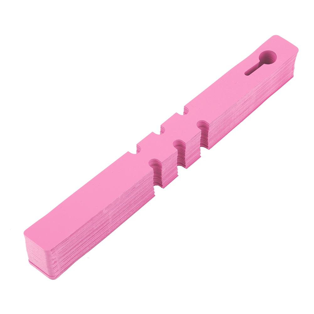 100pcs Plastic Nursery Garden Decor Stake Tags Plant Labels Lawn Ornament Pink