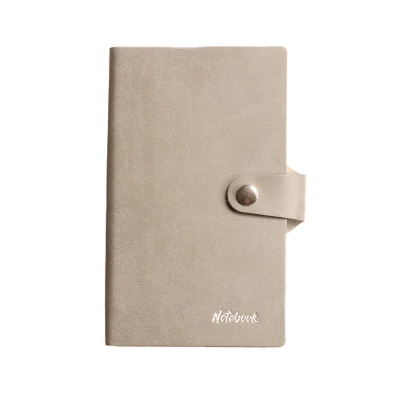 A6 Retro Leather Buckle Notebook: Thick, Portable, Soft Cover Mini Notepad
