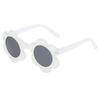 Kids Flower Sunglasses Rainbow Colorful Cute Round Kid Eyewear For Toddler Kids Boy Girls Outdoor Activities
